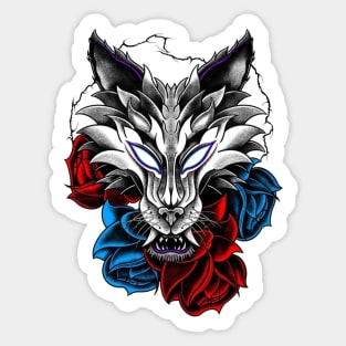 WOLF ROSE Sticker